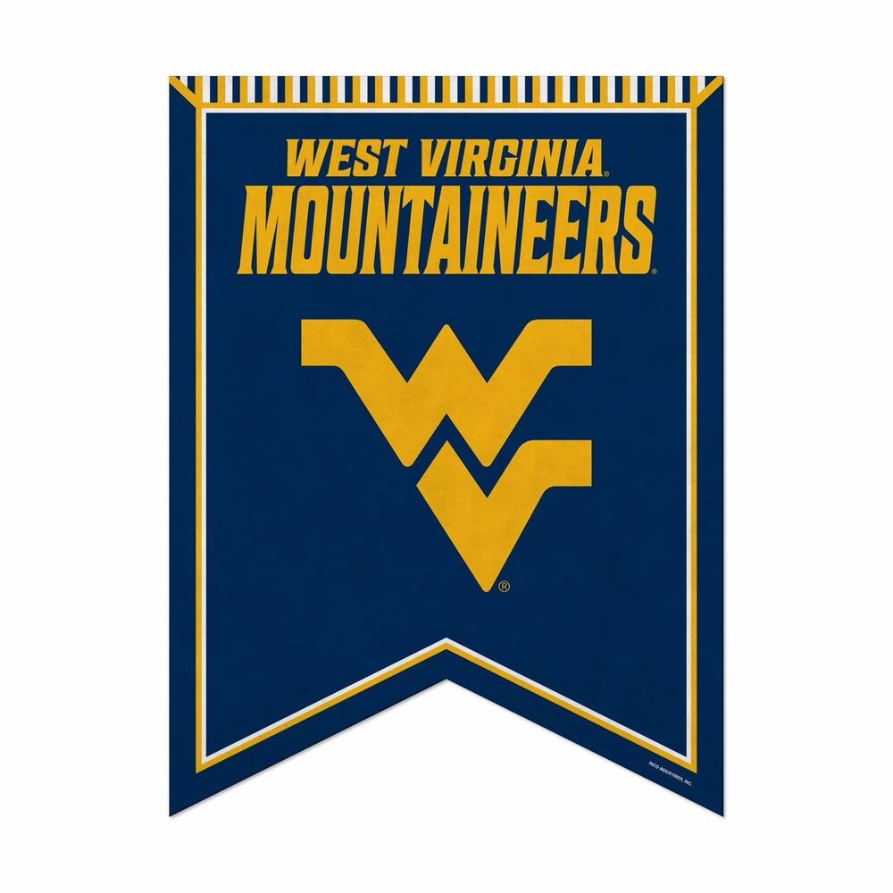 Rico Industries NCAA West Virginia Mountaineers 18" X 24" Rafter Felt Pennant